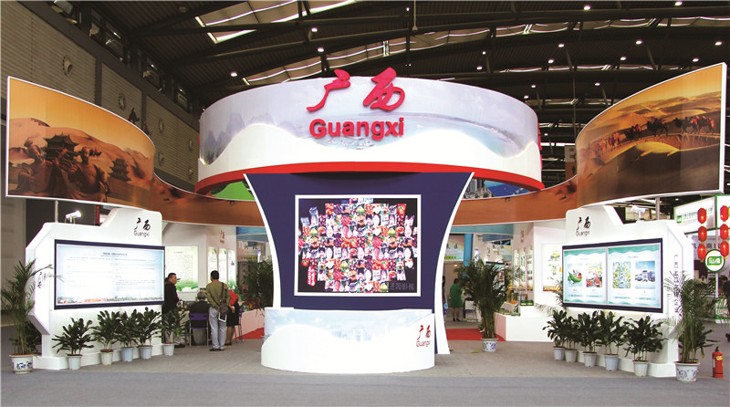  廣西商務(wù)廳展覽展示施工效果